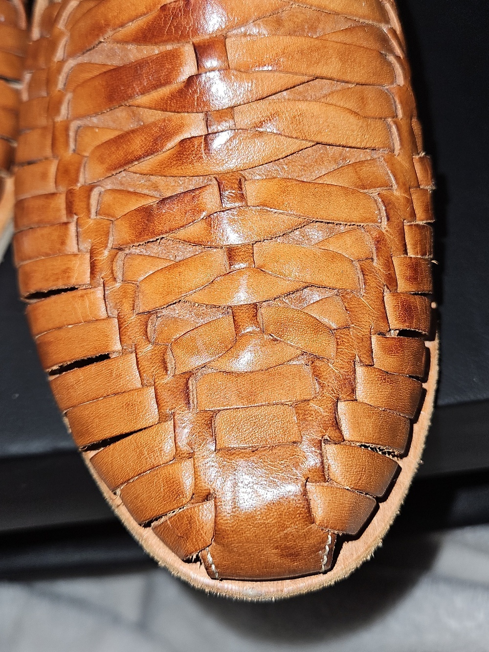 RedHawk brand huaraches Leather Woven Women’s Slip-On Loafers Size 9 - Picture 12 of 13